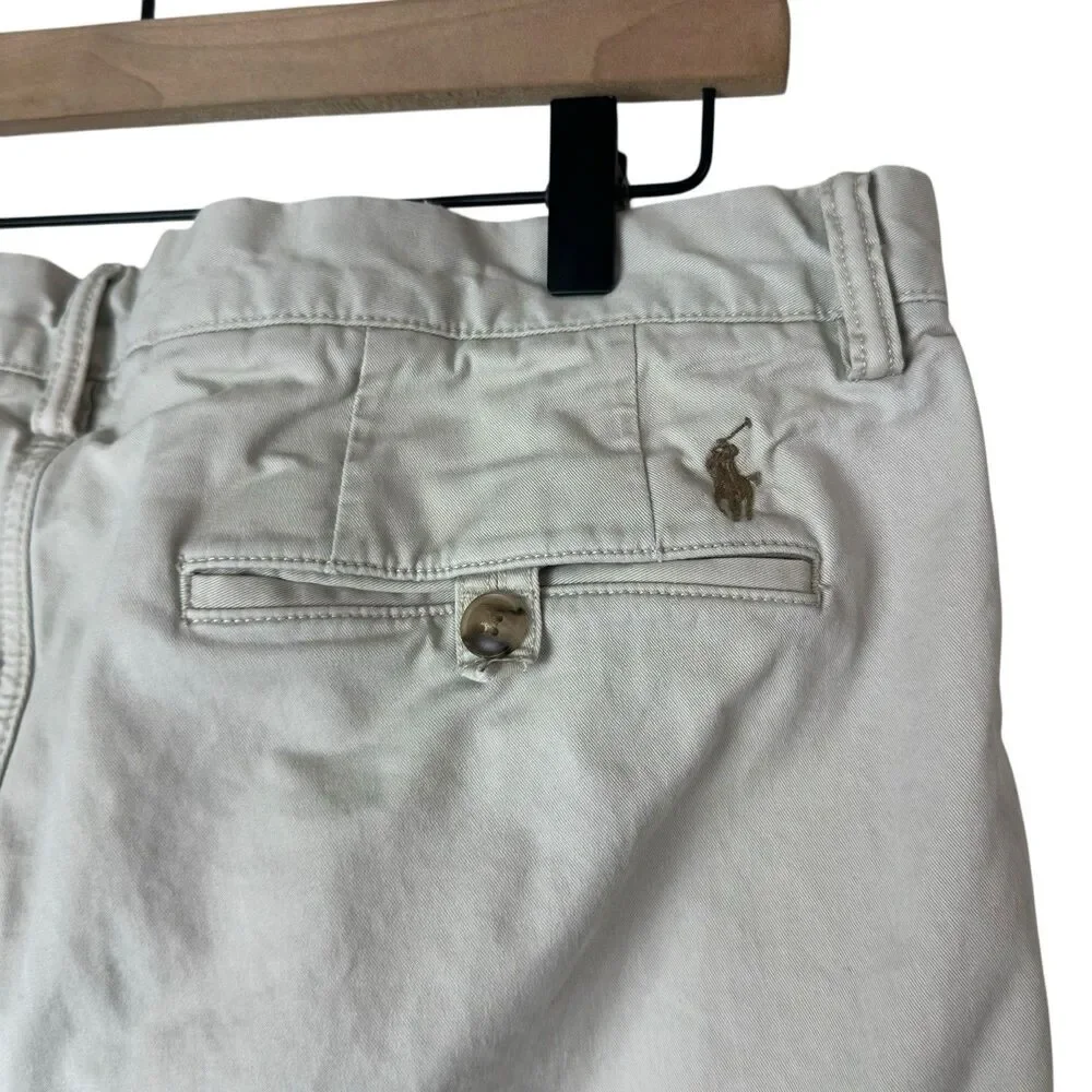 Polo Ralph Lauren Chino Pants Mens 34 Stretch Straight Cotton Twill Preppy